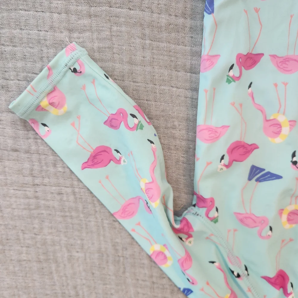 Janie & jack Flamingo Print Kids Swimwear size 6 to 12 months